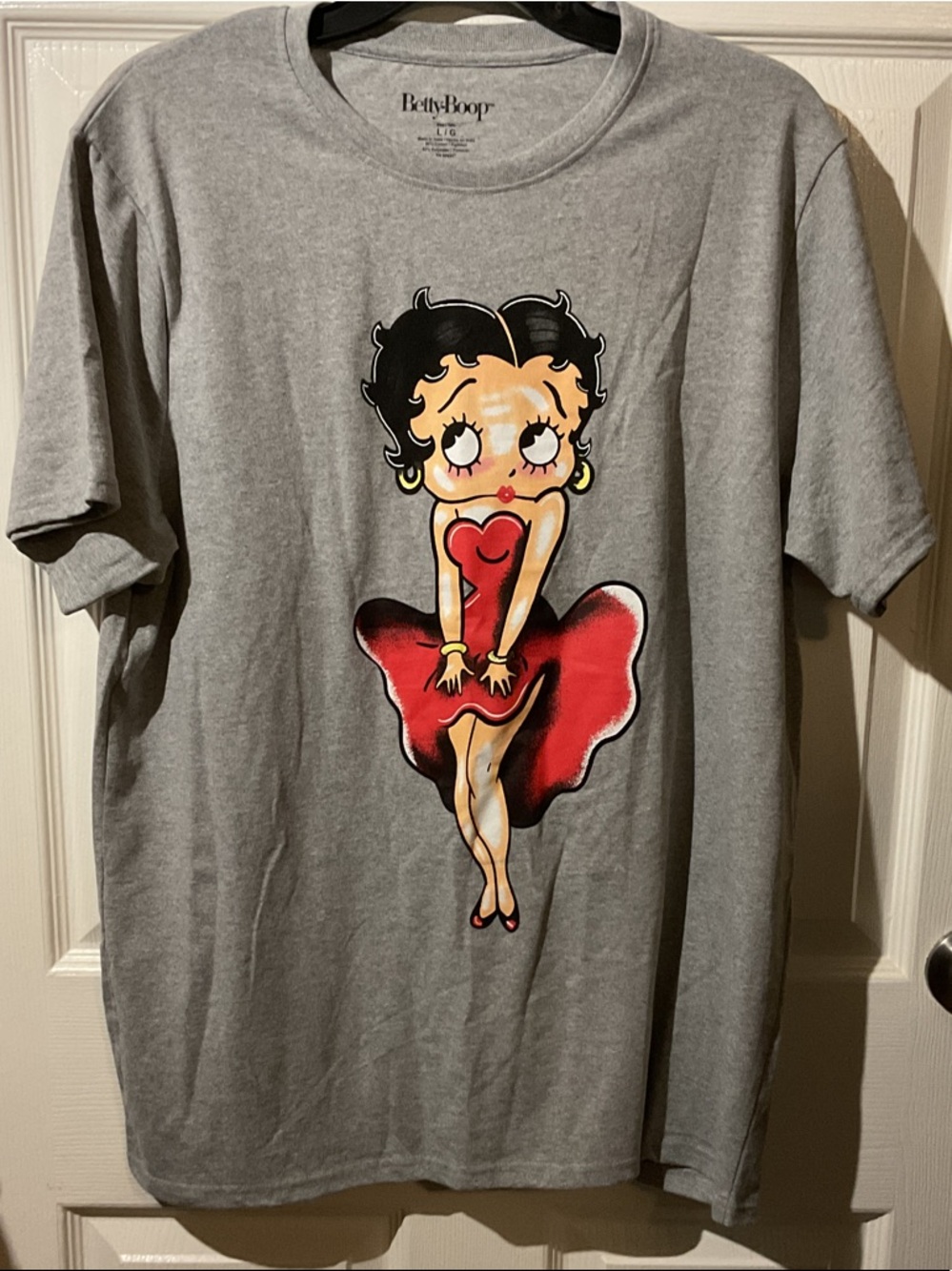 NWT Betty Boop Graphic Gray Tee